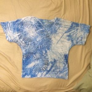 Blue Fireworks Top